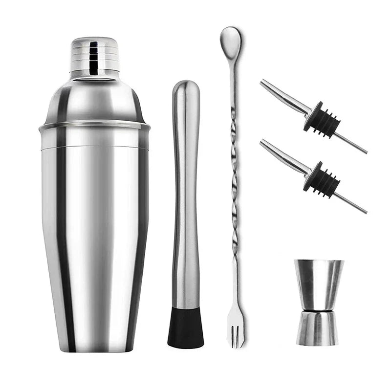 Cocktail Shaker Set with Storage Bag