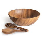 Large Acacia Wood Salad Bowl
