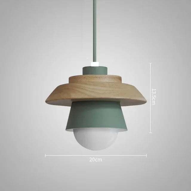 Suspension en bois nordique | Design Macaron Coloré