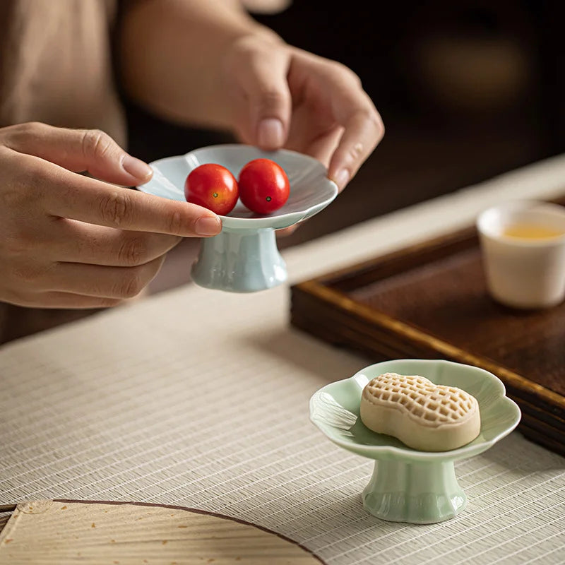 Footed Ceramic Dessert Dish