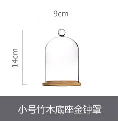 Ceramic Cake Stand with Wooden Base