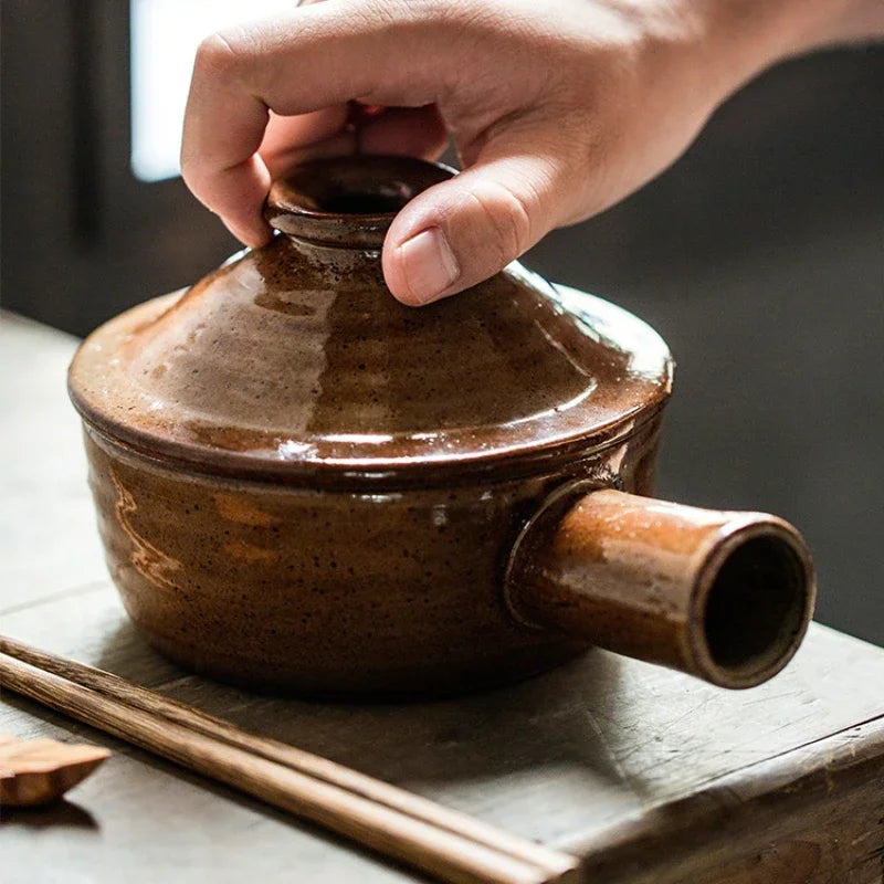 Clay Casserole Pot with Lid