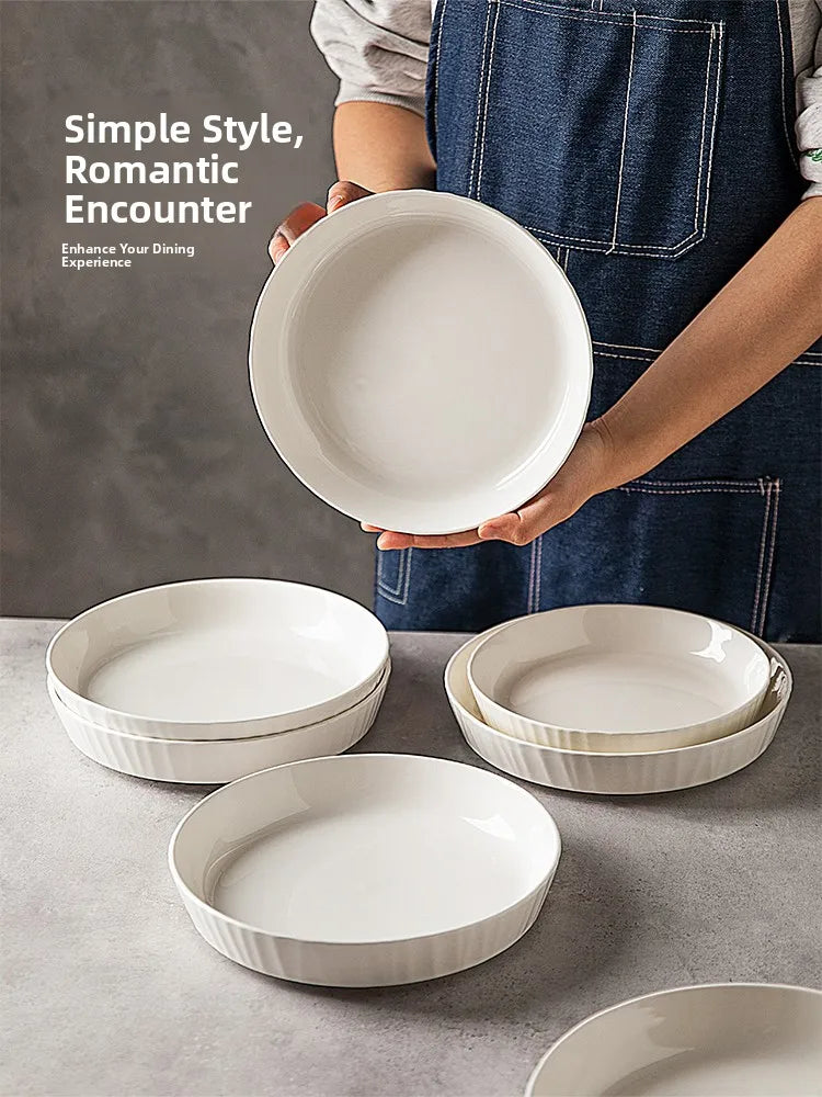 Deep Ceramic Dinner Plates