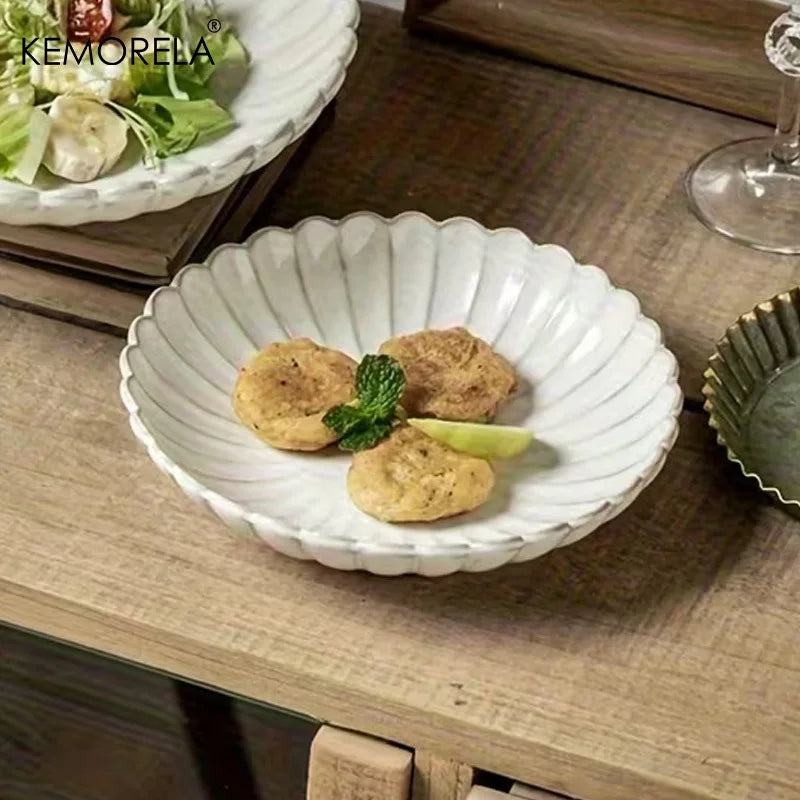 Nordic White Ceramic Dinnerware Set