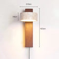 Éclat Wall Lamp | French Wabi-Sabi Headboard Light with Pull Switch