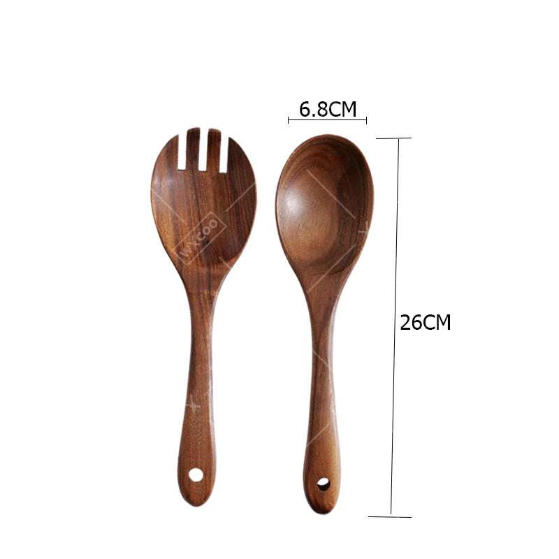 Acacia Wood Salad Servers