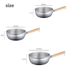 Stainless Steel Milk Pan with Wooden Handle