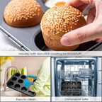 Carbon Steel Muffin Tray, Pack of 2