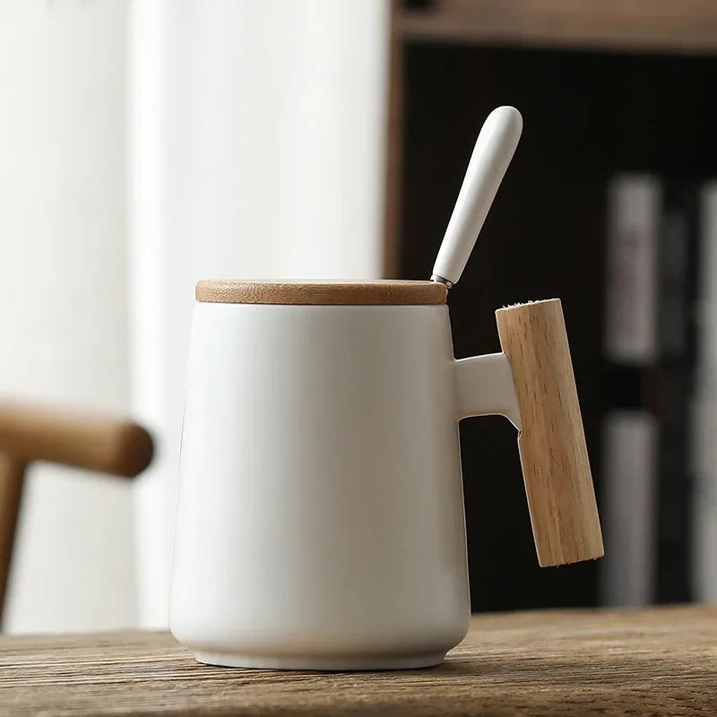 Ceramic Coffee Mug with Lid