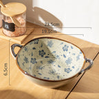 Ceramic Noodle Bowl with Handle