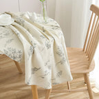 Botanical Print Round Tablecloth