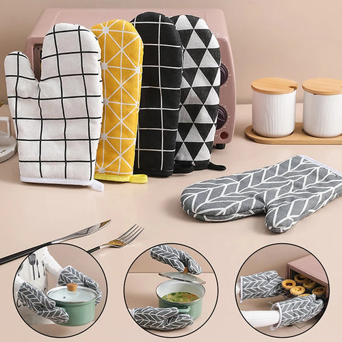 Cotton Linen Baking Gloves