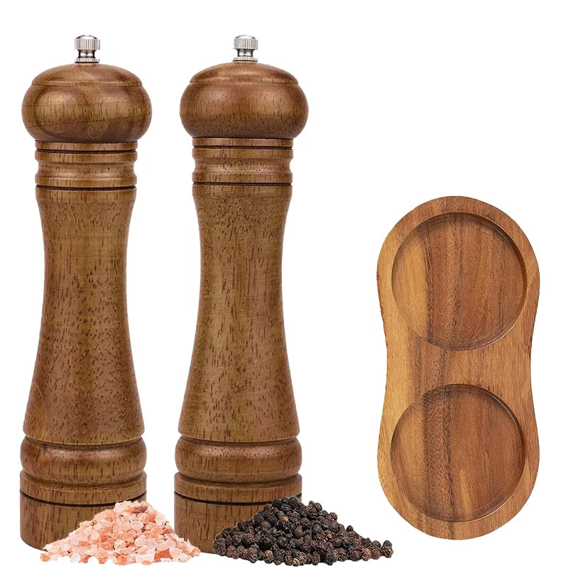 Wooden Salt & Pepper Grinder Set