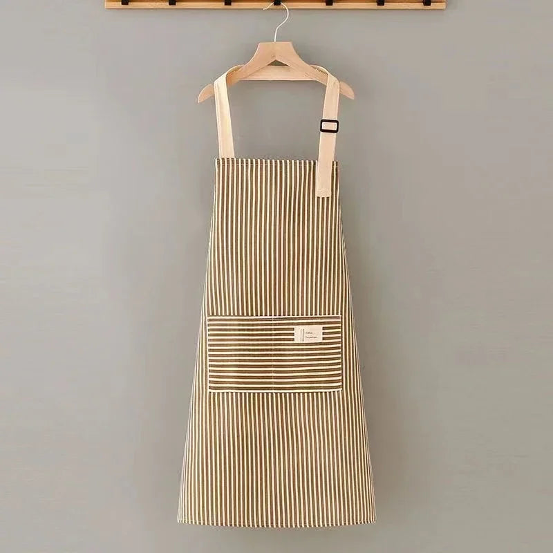 Striped Linen Apron