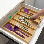 Expandable Bamboo Drawer Organiser