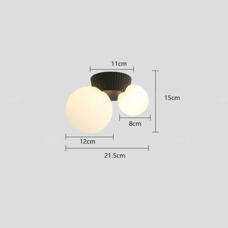 Plafonnier Luméa | Design français moderne à double globe