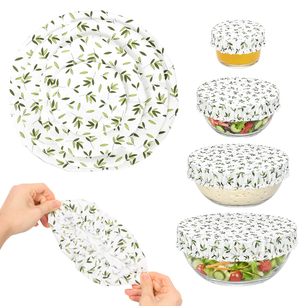 Cotton bowl covers on mixing bowls