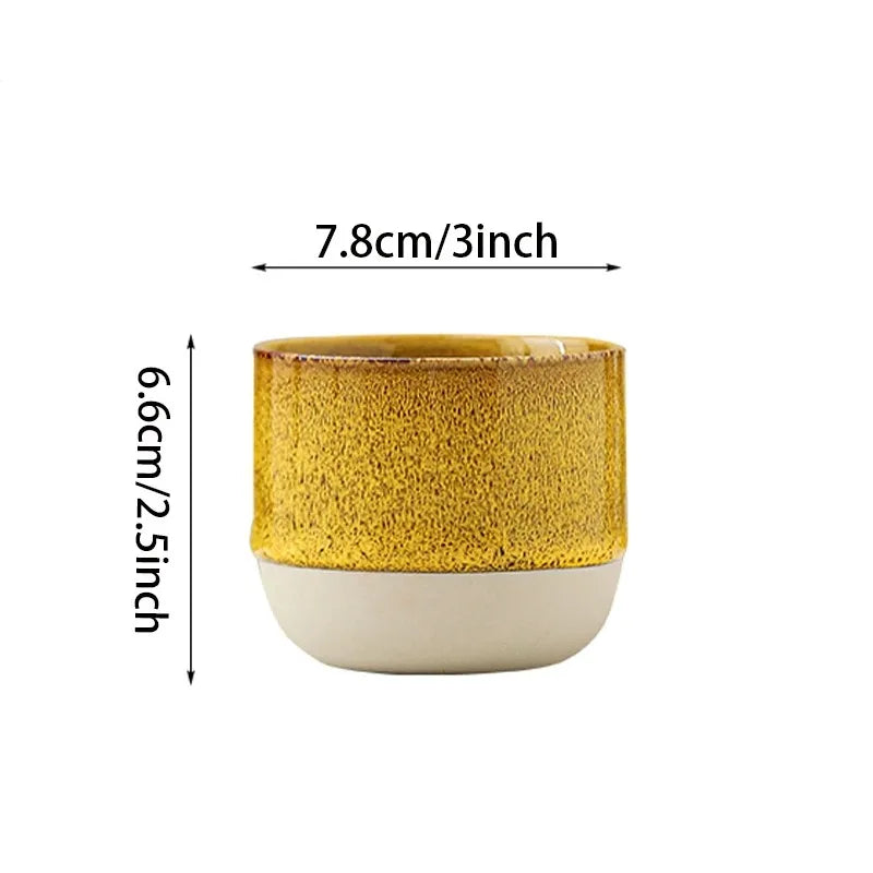 Handleless Ceramic Coffee Cup