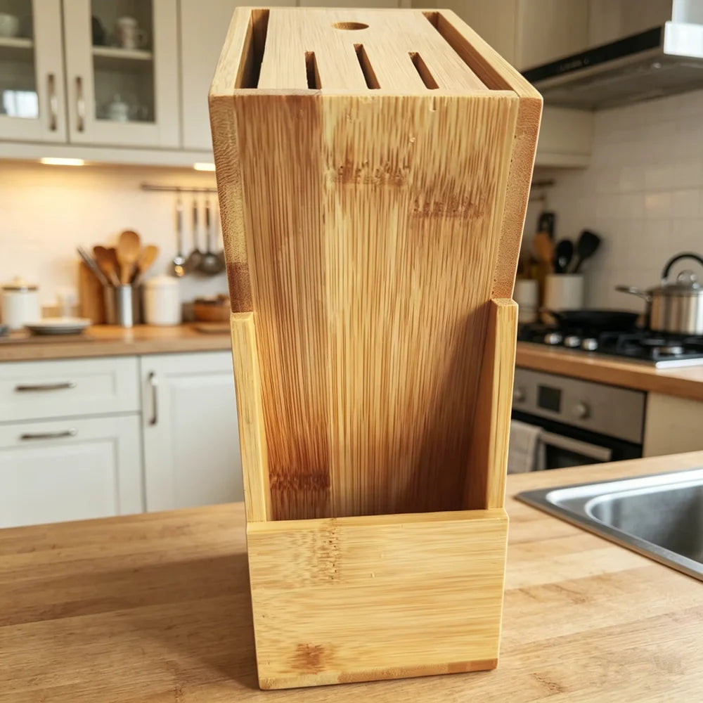 Bamboo Knife Block