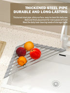 Corner Roll-Up Sink Rack