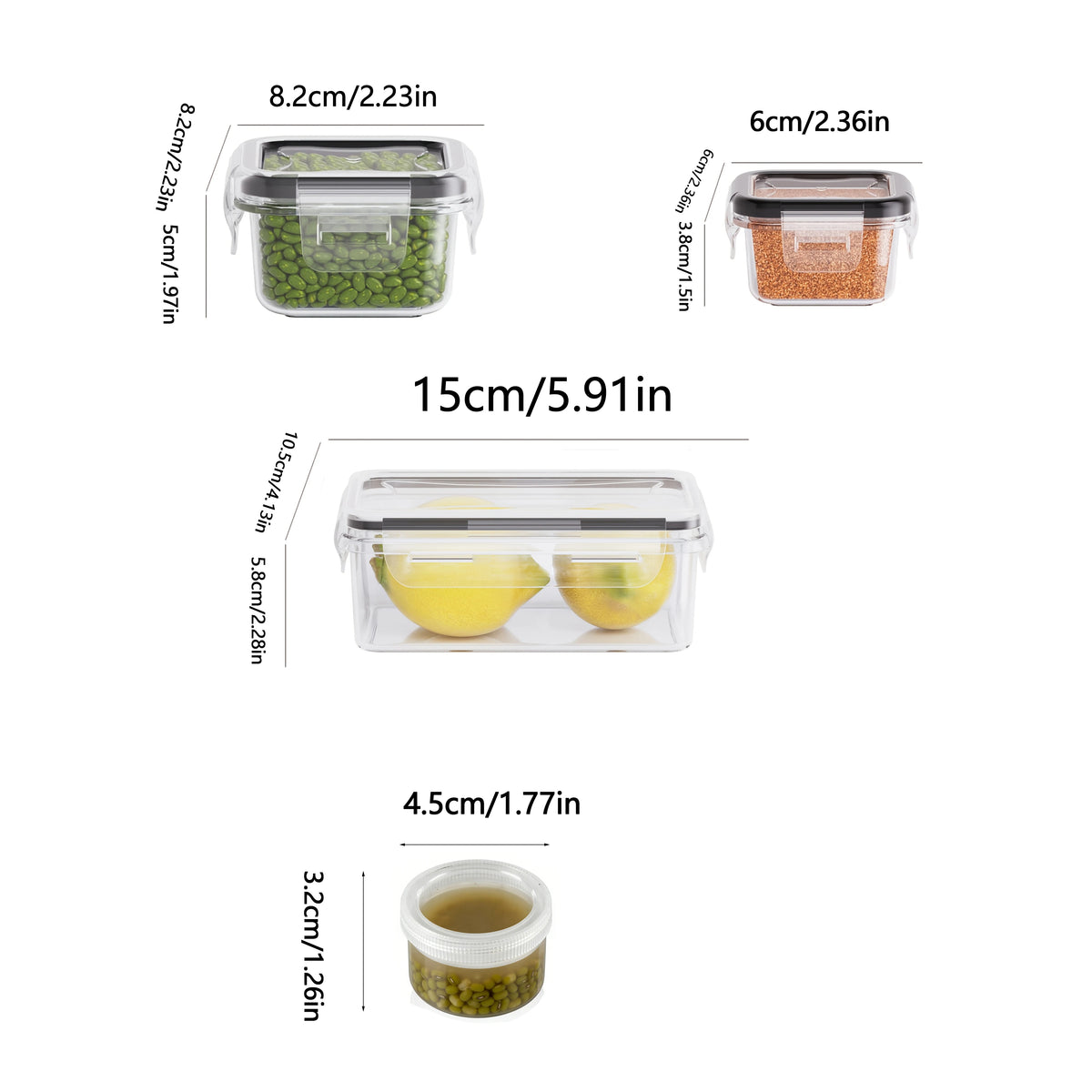 Food Storage Containers, Set of 10