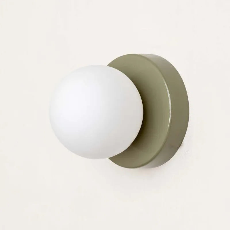 Applique Murale LED Macaron | Sconce Moderne en Verre Coloré
