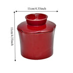 Flower-Shaped Ceramic Butter Jar