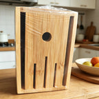 Bamboo Knife Block
