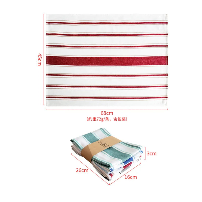 Striped Cotton Tea Towel