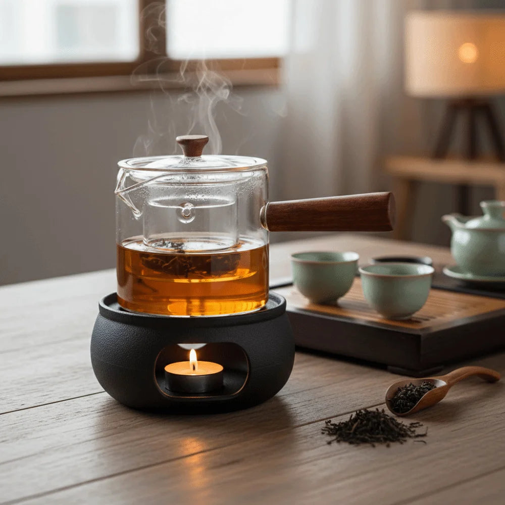 Glass Teapot with Tea Strainer