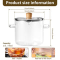 Glass Cooking Pot with Lid