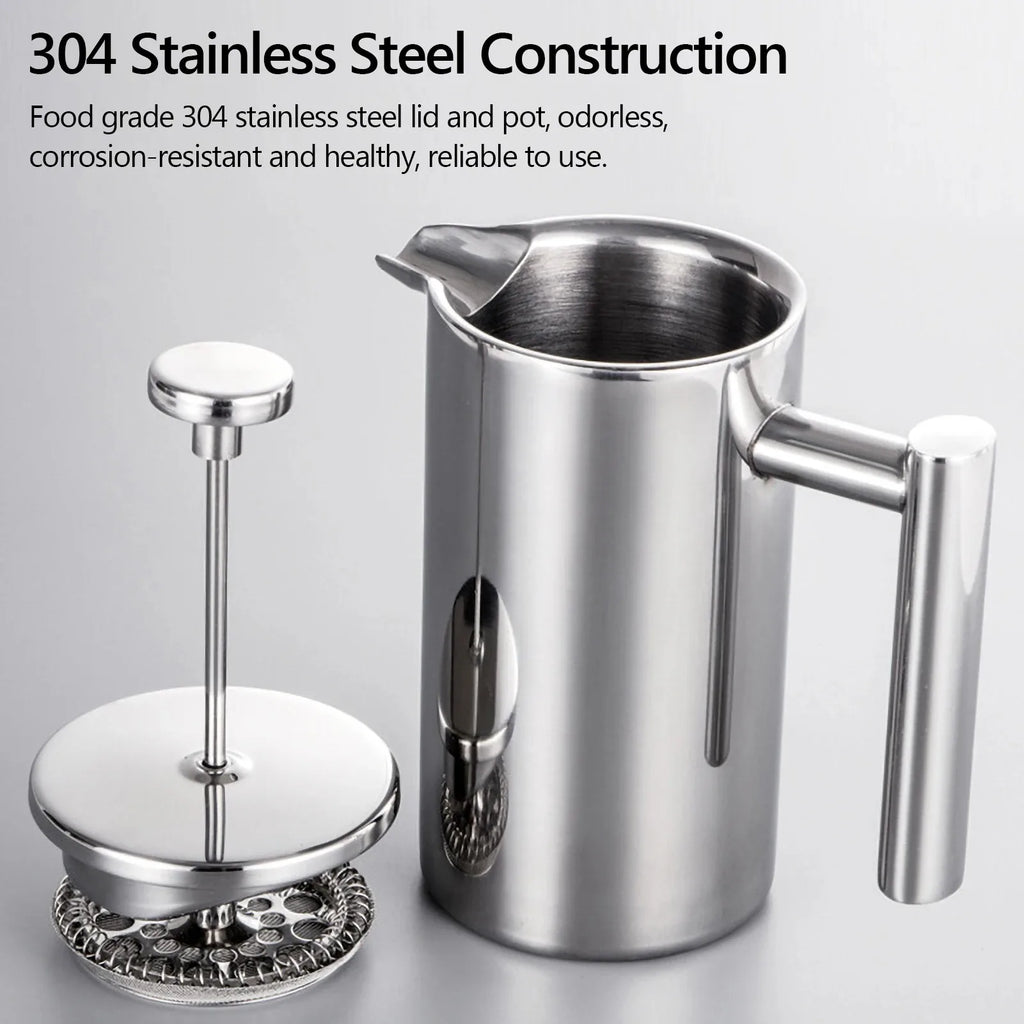 Double-Walled Stainless Steel French Press