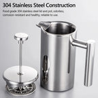 Double-Walled Stainless Steel French Press