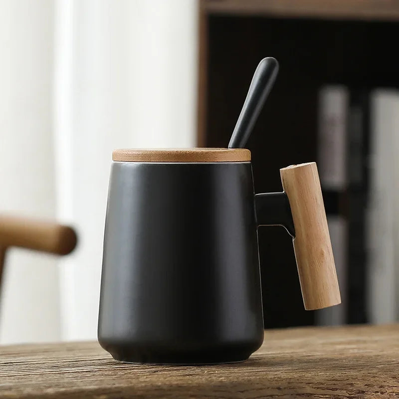 Ceramic Coffee Mug with Lid