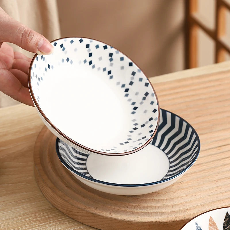Minimalist Ceramic Side Plates, Set of 4