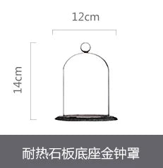 Ceramic Cake Stand with Wooden Base