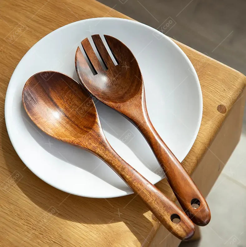 Acacia Wood Salad Servers