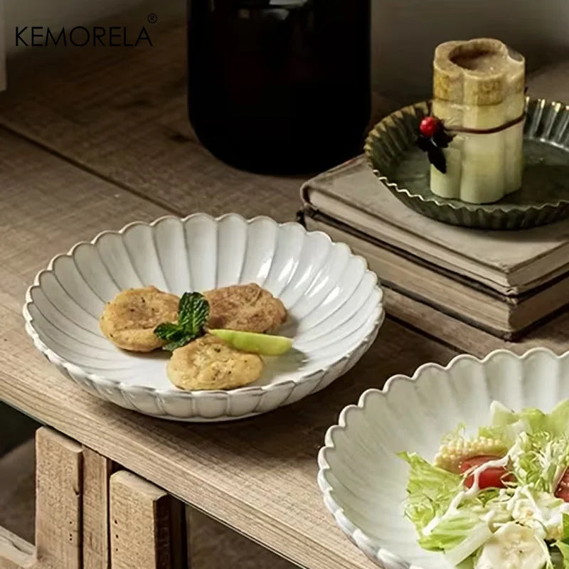 Nordic White Ceramic Dinnerware Set