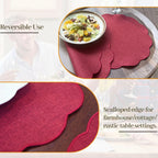 Round Linen Placemats