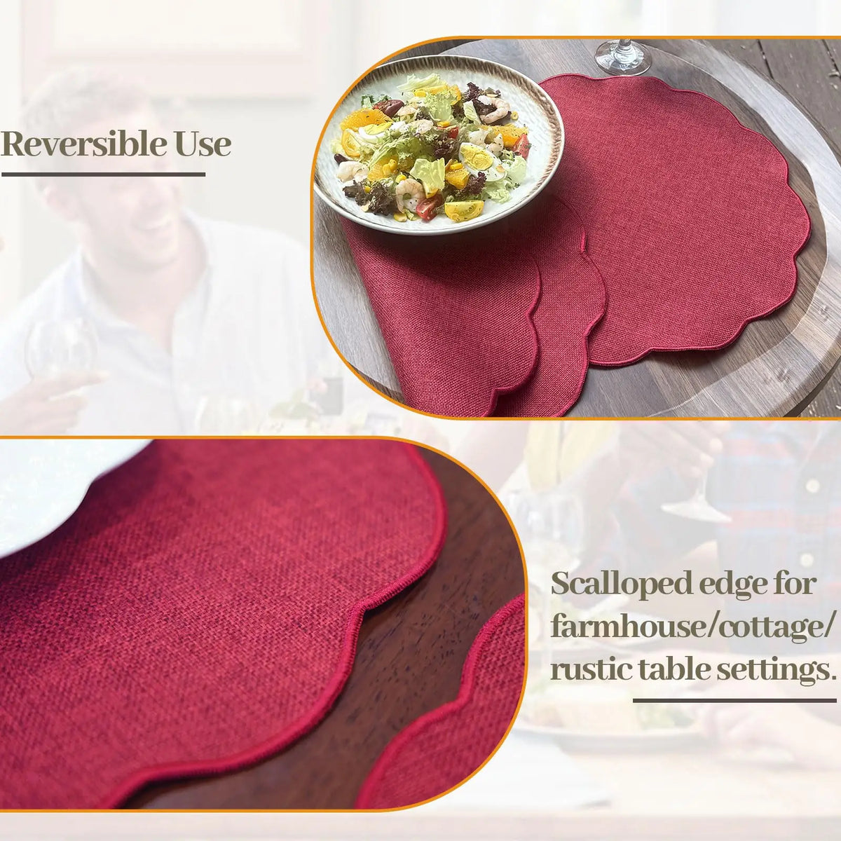 Round Linen Placemats