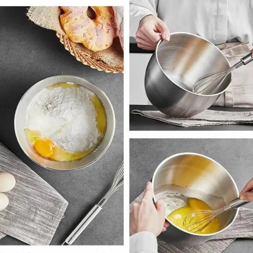 Deep Stainless Steel Mixing Bowl