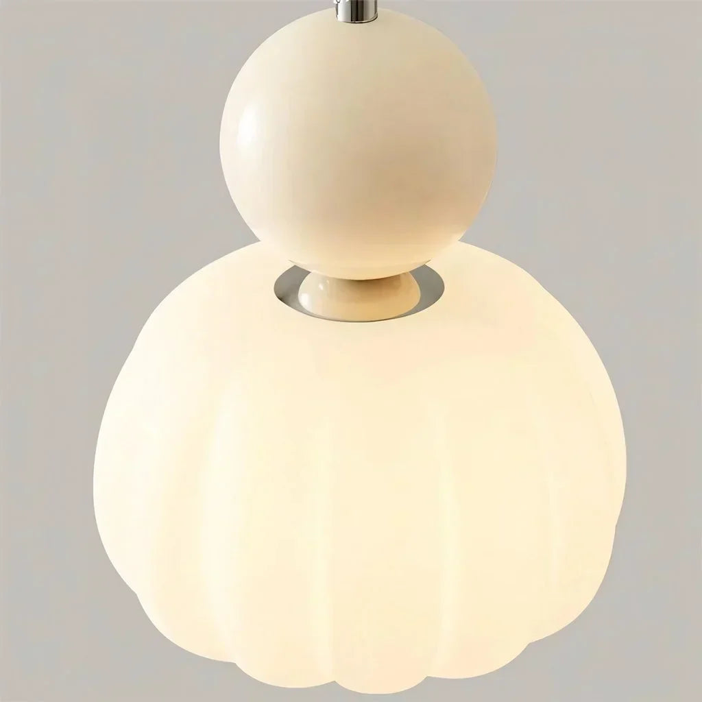 Nordic Pumpkin Pendant Light | Modern LED Ceiling Lamp