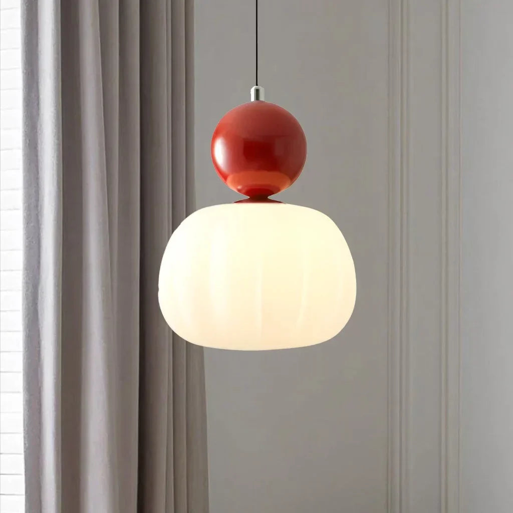 Suspension citrouille nordique | Plafonnier LED moderne