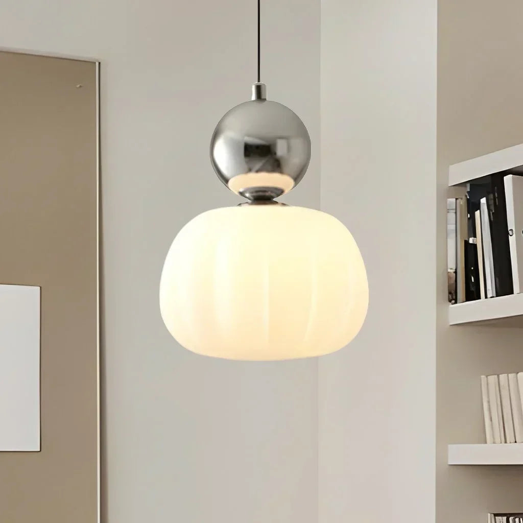 Suspension citrouille nordique | Plafonnier LED moderne