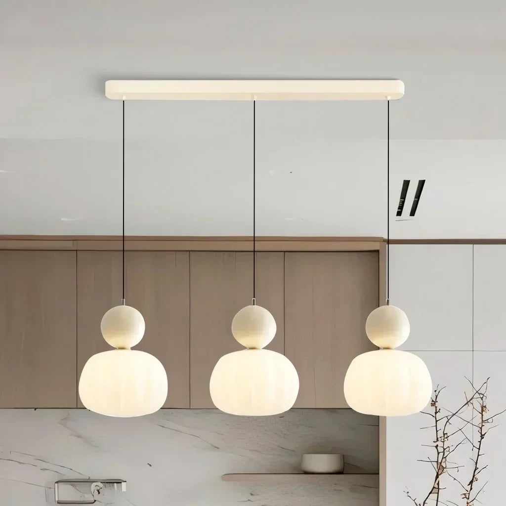 Suspension citrouille nordique | Plafonnier LED moderne
