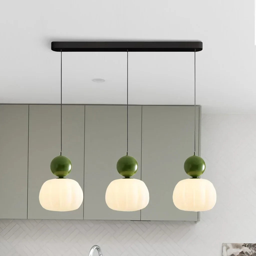 Suspension citrouille nordique | Plafonnier LED moderne