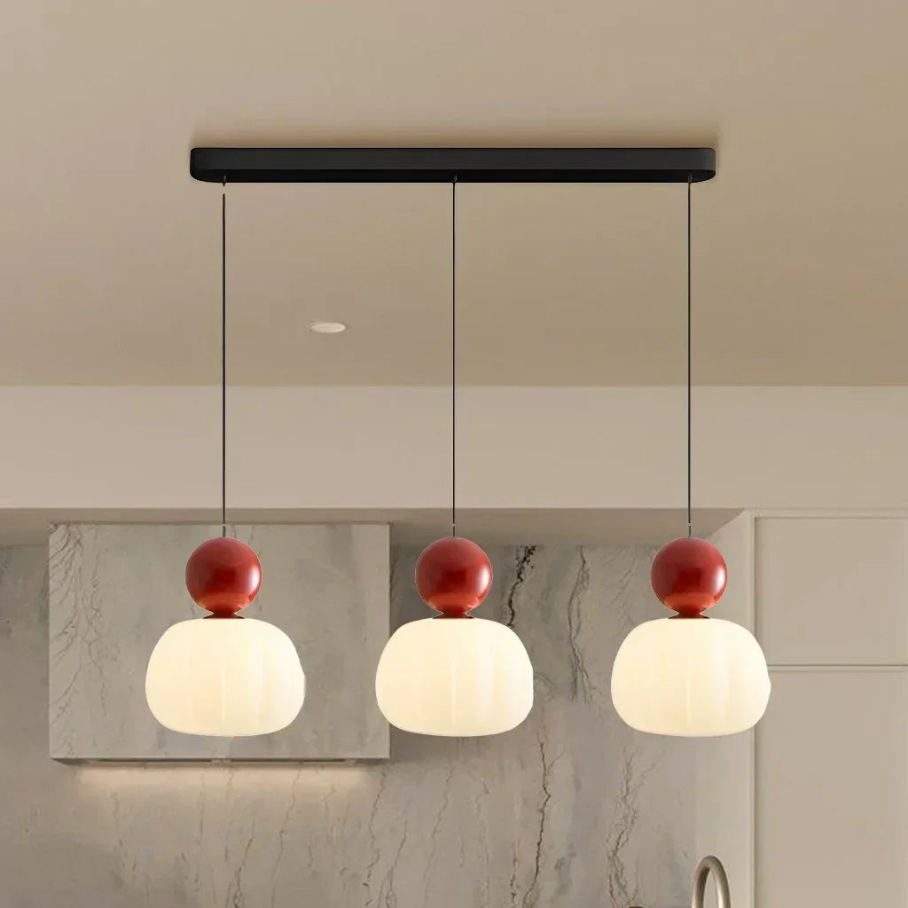 Suspension citrouille nordique | Plafonnier LED moderne