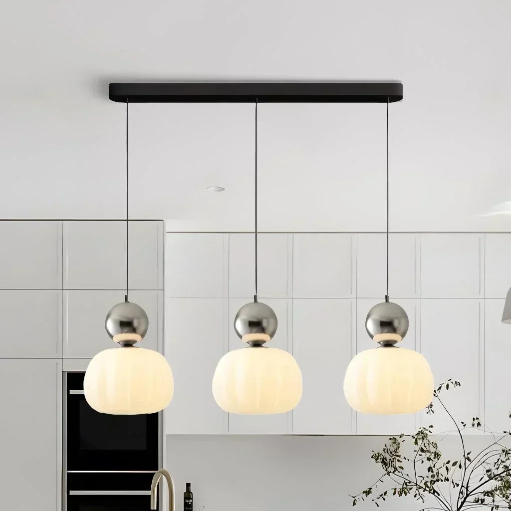 Suspension citrouille nordique | Plafonnier LED moderne