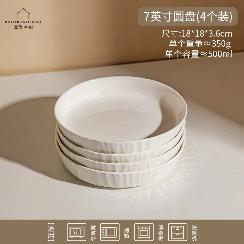 Deep Ceramic Dinner Plates