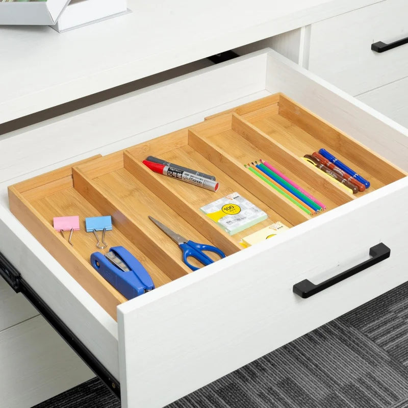 Expandable Bamboo Drawer Organiser